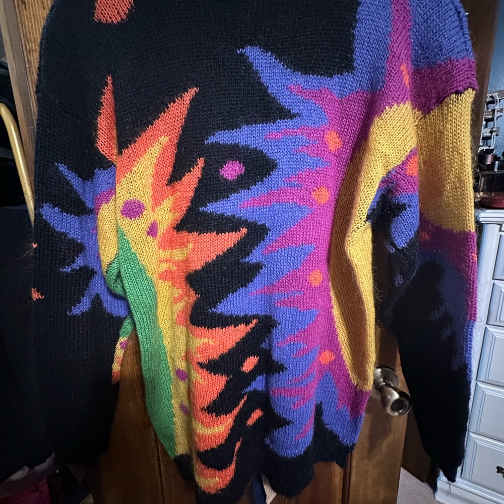 Colorful Abstract Pattern Sweater - Picture 2 of 3
